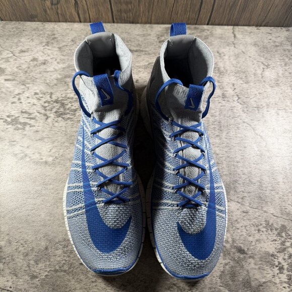 Nike Free Flyknit Mercurial Sneakers Men’s Shoes size 11.5 Gray/Blue 805554-003 - Picture 7 of 10